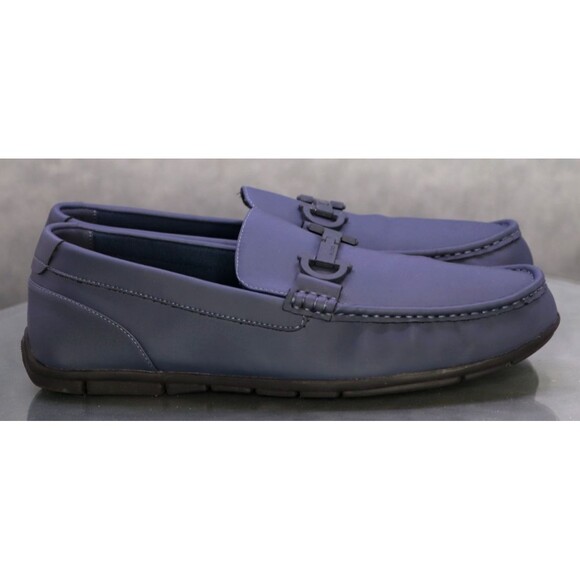 Aldo Orlovoflex $150 Men\'s Horsebit Loafer Casual Shoes Sz 12 M Leather Blue EUC main image 9